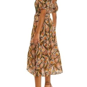 New! Sam EDELMAN Irin Corset Midi Dress